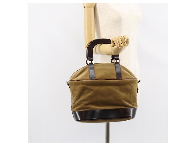 Bolso de Mano FENDI Terciopelo Beige Plata Auth bs31008 - vista 22