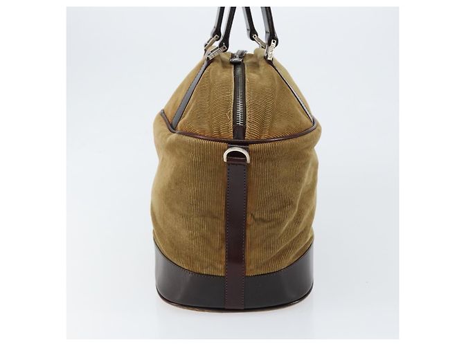 Bolso de Mano FENDI Terciopelo Beige Plata Auth bs31008 - vista 4