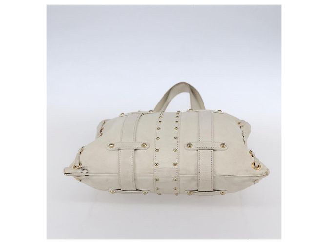 Valentino Borsa Tote in Pelle Bianco Oro Auth bs31012 D'oro - vista 5