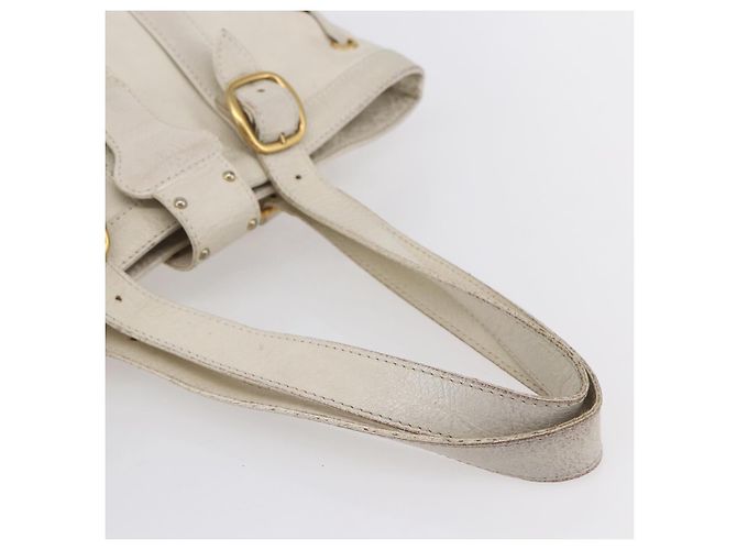 Valentino Borsa Tote in Pelle Bianco Oro Auth bs31012 D'oro - vista 7