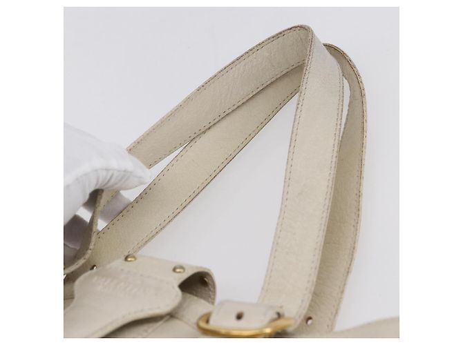 Valentino Borsa Tote in Pelle Bianco Oro Auth bs31012 D'oro - vista 8