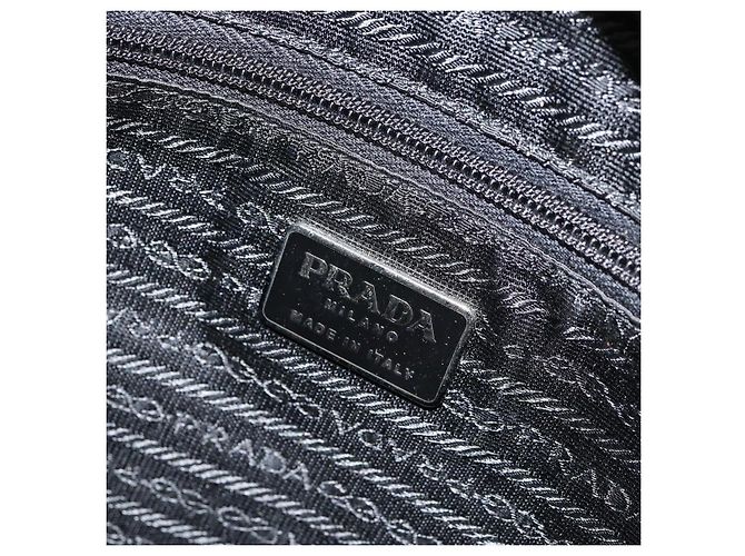 PRADA Tote Bag aus Nylon Khaki Silber authentisch bs31017 - Ansicht 20