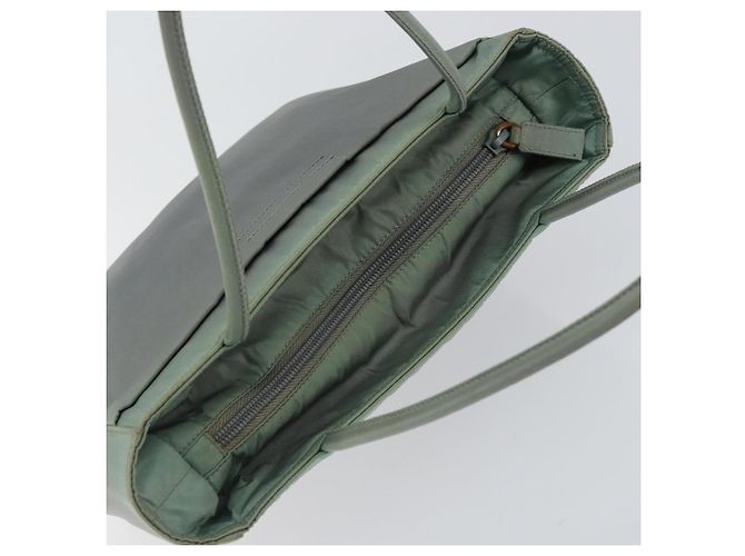 PRADA Tote Bag aus Nylon Khaki Silber authentisch bs31017 - Ansicht 6
