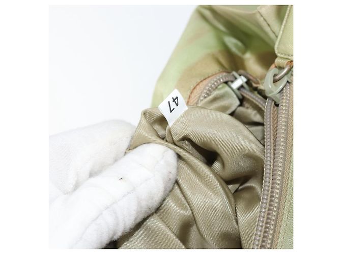 Prada Tote Bag aus Nylon Khaki Silber authentisch bs31019 - Ansicht 11
