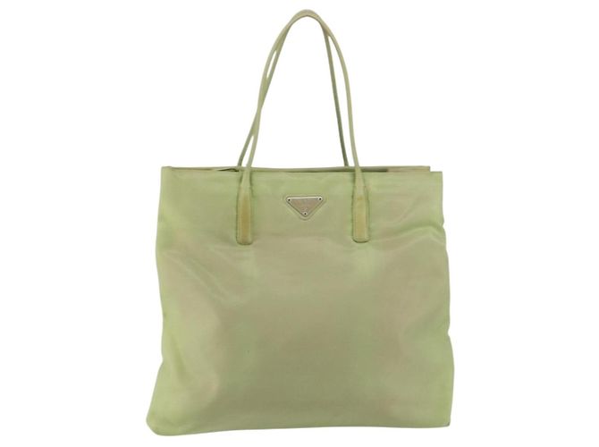 Prada Tote Bag aus Nylon Khaki Silber authentisch bs31019 - Ansicht 13