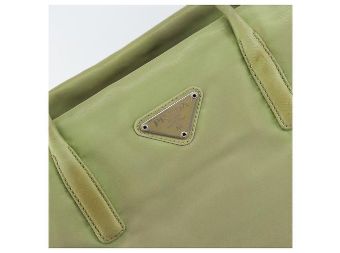 Prada Tote Bag aus Nylon Khaki Silber authentisch bs31019 - Ansicht 18