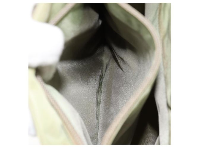 Prada Tote Bag aus Nylon Khaki Silber authentisch bs31019 - Ansicht 25