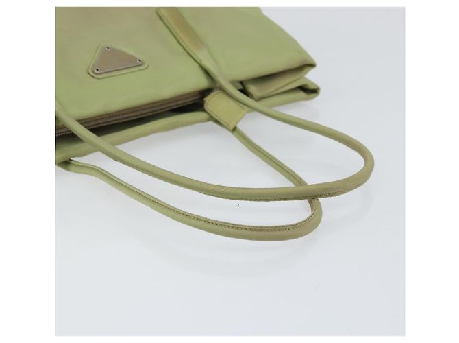 Prada Tote Bag aus Nylon Khaki Silber authentisch bs31019 - Ansicht 7