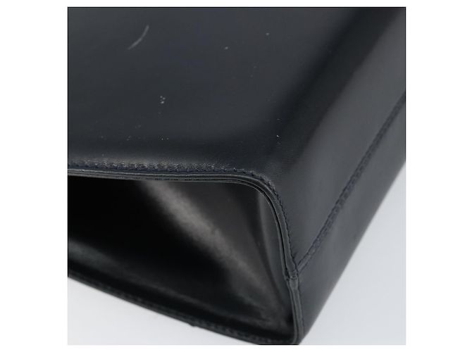 Bolsa de Ombro Salvatore Ferragamo em Couro Preto Dourado Auth 152686 - vista 13