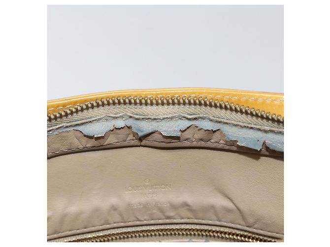 LOUIS VUITTON Borsa a Mano Houston Monogram Vernis Beige M91004 LV Auth bs30905 - vista 10