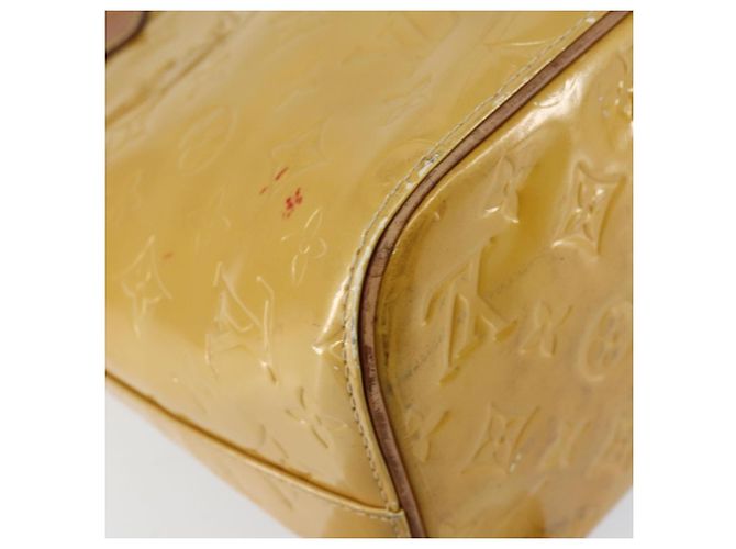 LOUIS VUITTON Borsa a Mano Houston Monogram Vernis Beige M91004 LV Auth bs30905 - vista 18
