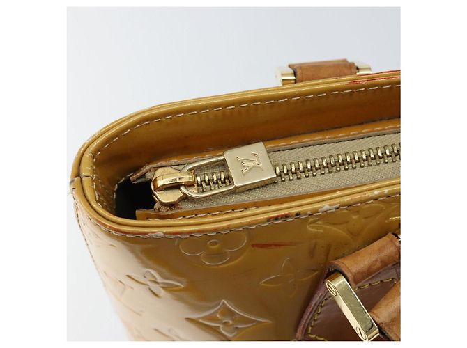 LOUIS VUITTON Borsa a Mano Houston Monogram Vernis Beige M91004 LV Auth bs30905 - vista 20