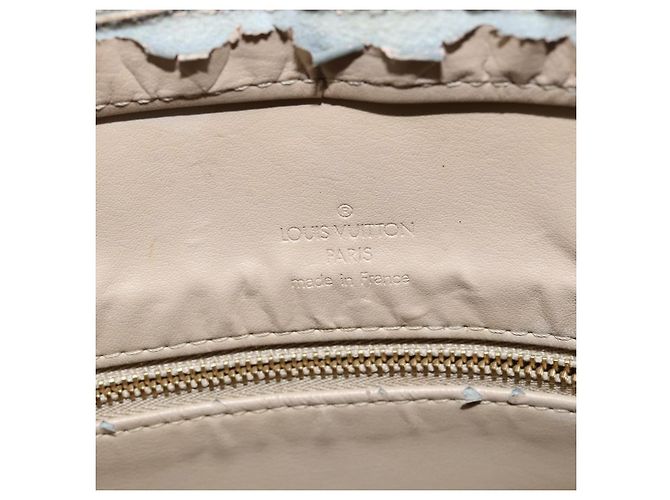 LOUIS VUITTON Borsa a Mano Houston Monogram Vernis Beige M91004 LV Auth bs30905 - vista 21