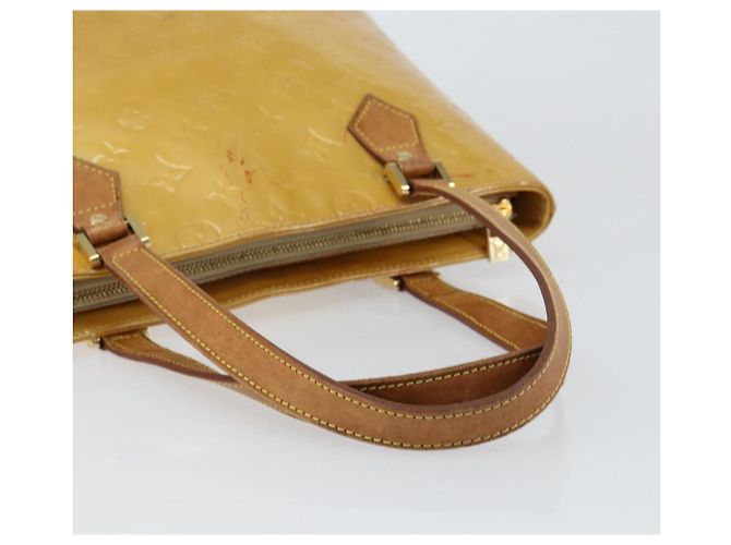 LOUIS VUITTON Borsa a Mano Houston Monogram Vernis Beige M91004 LV Auth bs30905 - vista 7