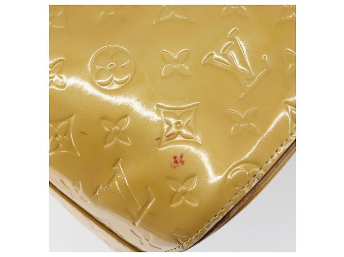 LOUIS VUITTON Borsa a Mano Houston Monogram Vernis Beige M91004 LV Auth bs30905 - vista 8