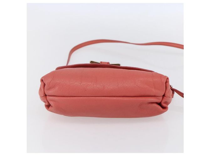 Chloé Borsa a mano in pelle Chloe Lily 2 in 1 Rosa Oro Auth BA7807 D'oro - vista 11