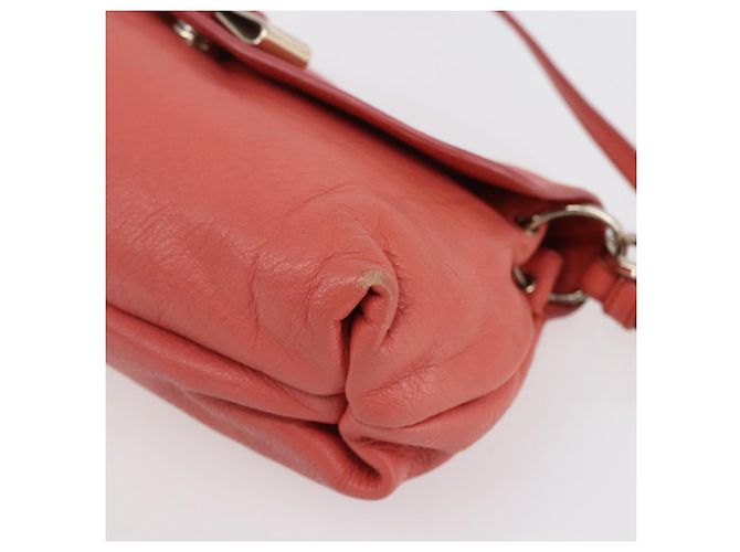 Chloé Borsa a mano in pelle Chloe Lily 2 in 1 Rosa Oro Auth BA7807 D'oro - vista 12