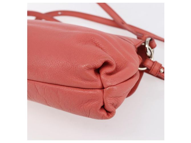 Chloé Borsa a mano in pelle Chloe Lily 2 in 1 Rosa Oro Auth BA7807 D'oro - vista 14
