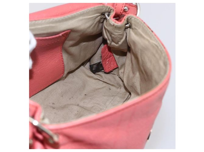 Chloé Borsa a mano in pelle Chloe Lily 2 in 1 Rosa Oro Auth BA7807 D'oro - vista 18