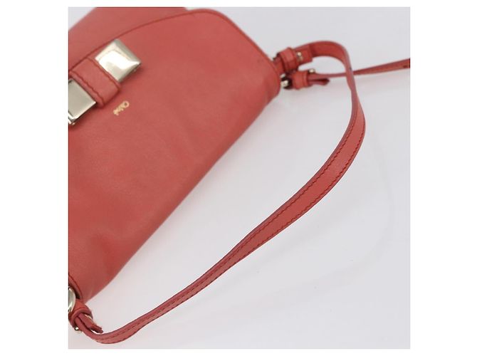 Chloé Borsa a mano in pelle Chloe Lily 2 in 1 Rosa Oro Auth BA7807 D'oro - vista 7