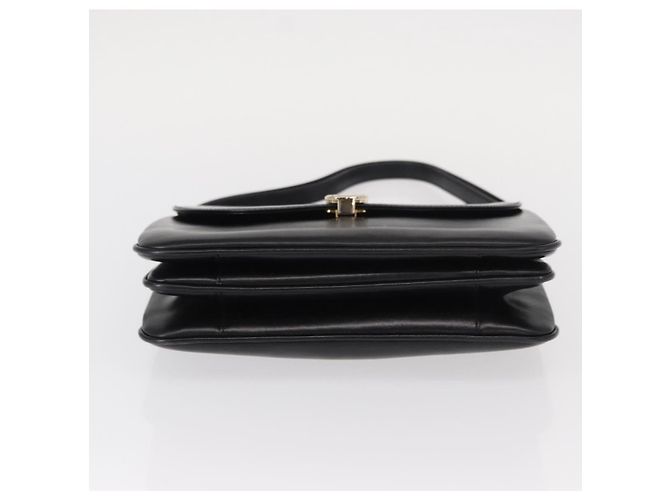 BALLY Borsa a Spalla in Pelle Nera e Oro Auth BA7813 Nero D'oro - vista 10