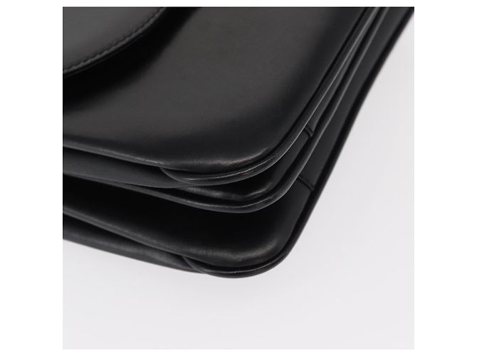 BALLY Borsa a Spalla in Pelle Nera e Oro Auth BA7813 Nero D'oro - vista 11