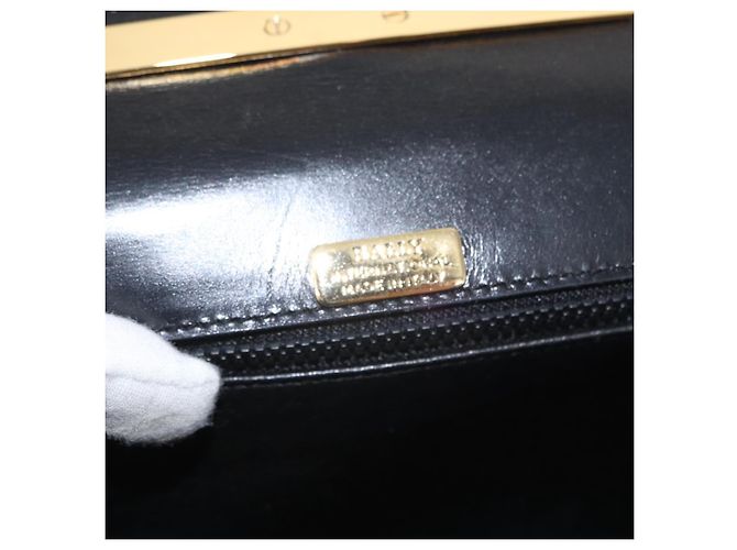 BALLY Borsa a Spalla in Pelle Nera e Oro Auth BA7813 Nero D'oro - vista 17