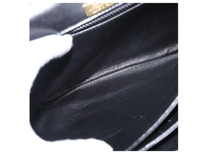 BALLY Borsa a Spalla in Pelle Nera e Oro Auth BA7813 Nero D'oro - vista 18