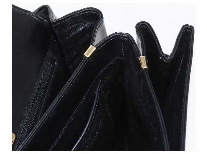BALLY Borsa a Spalla in Pelle Nera e Oro Auth BA7813 Nero D'oro - vista 23