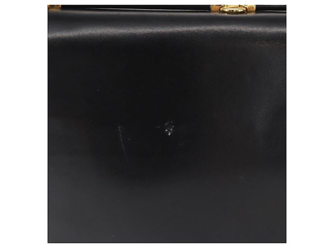 BALLY Borsa a Spalla in Pelle Nera e Oro Auth BA7813 Nero D'oro - vista 4