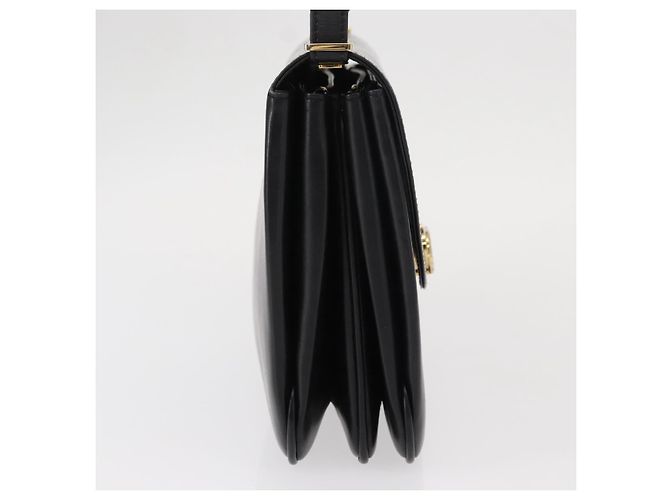 BALLY Borsa a Spalla in Pelle Nera e Oro Auth BA7813 Nero D'oro - vista 6