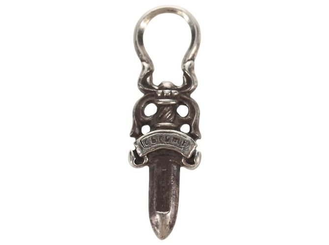 Chrome Hearts Dolch Anhänger Top Charm Ag925 Silber Auth 152466M - Ansicht 2