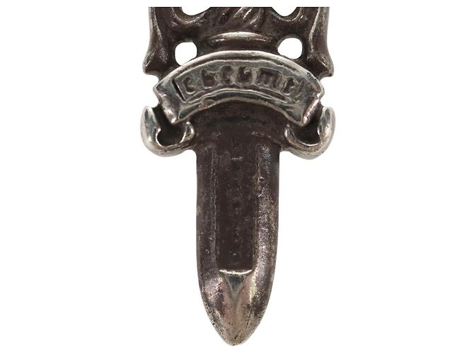 Chrome Hearts Dolch Anhänger Top Charm Ag925 Silber Auth 152466M - Ansicht 3