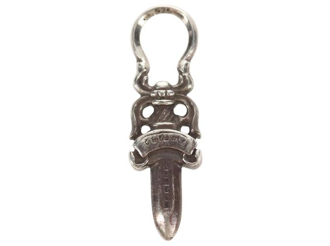 Chrome Hearts Dolch Anhänger Top Charm Ag925 Silber Auth 152466M - Ansicht 6