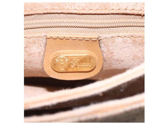 Gucci Borsa a Spalla Micro GG Supreme PVC Beige Oro 007 105 5548 Auth BA7825 D'oro - vista 15