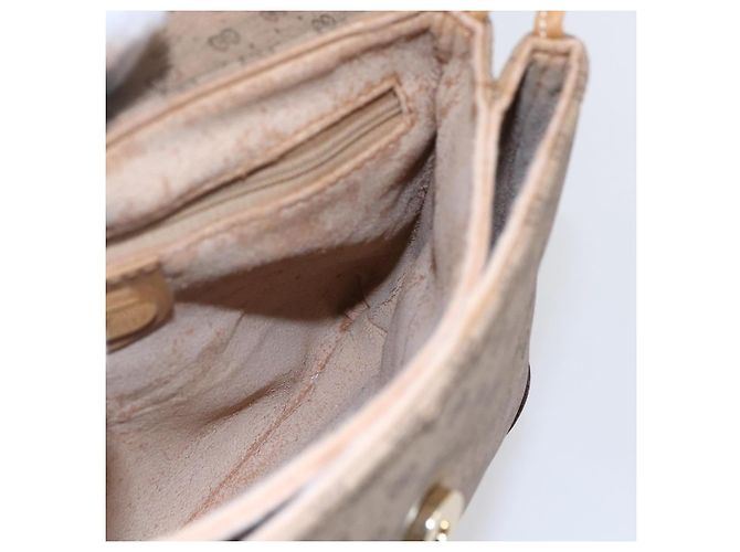 Gucci Borsa a Spalla Micro GG Supreme PVC Beige Oro 007 105 5548 Auth BA7825 D'oro - vista 18