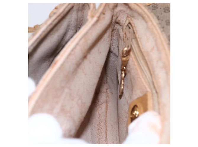 Gucci Borsa a Spalla Micro GG Supreme PVC Beige Oro 007 105 5548 Auth BA7825 D'oro - vista 19