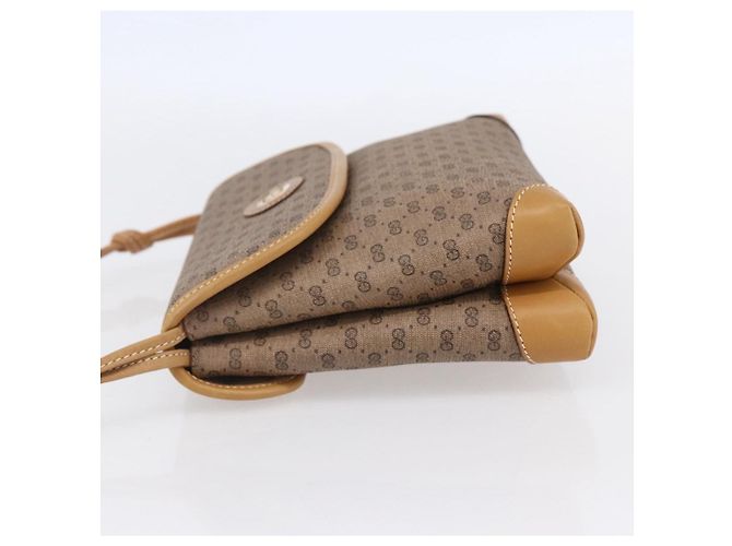 Gucci Borsa a Spalla Micro GG Supreme PVC Beige Oro 007 105 5548 Auth BA7825 D'oro - vista 4