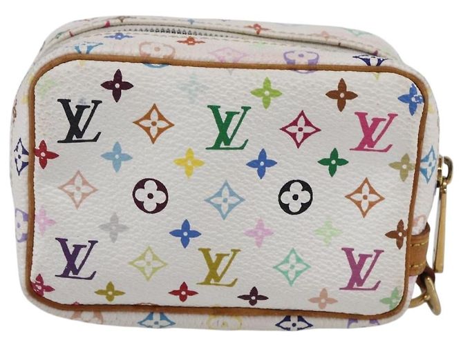 LOUIS VUITTON Pochette Wapity Monogram Multicolore Bianca M58033 Auth 153583 Bianco - vista 2