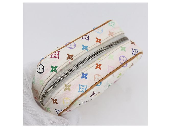 LOUIS VUITTON Pochette Wapity Monogram Multicolore Bianca M58033 Auth 153583 Bianco - vista 6