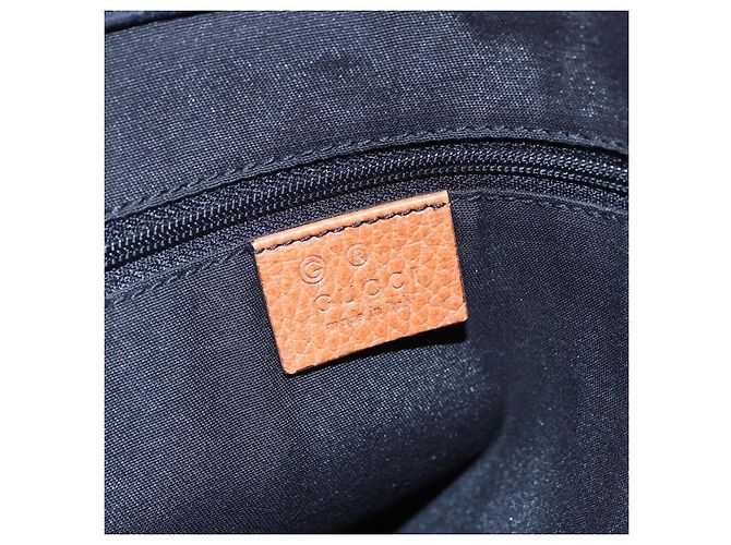 GUCCI GG Canvas Tote Bag Nylon Navy 355732 Auth BA7774 Marineblau - Ansicht 14
