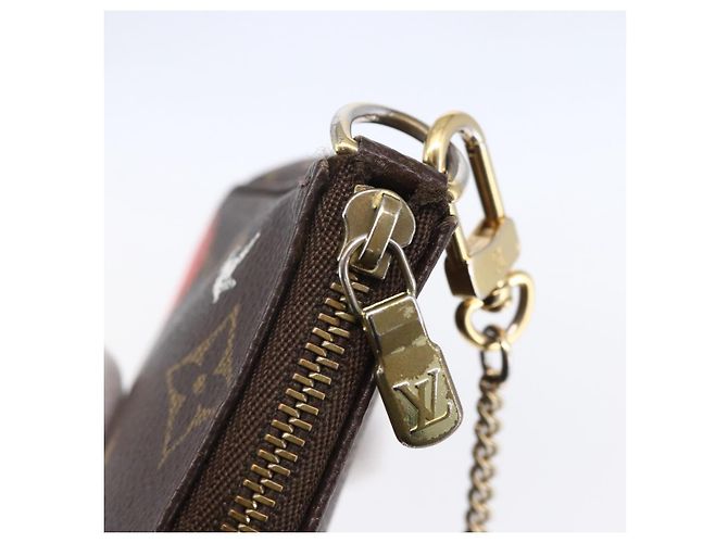LOUIS VUITTON Mini Pochette Accessori di Natale Edizione Limitata M41655 Auth 153564 Monogramma - vista 10
