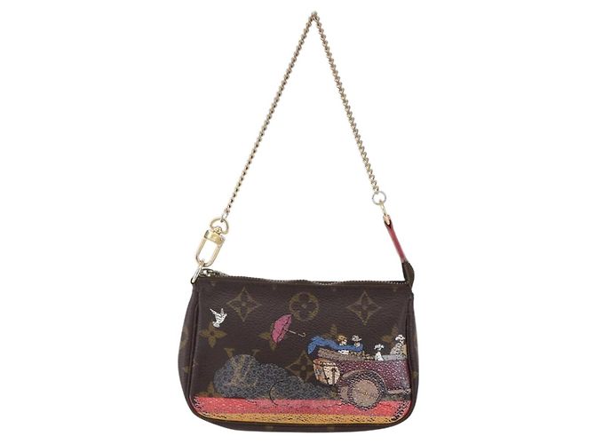 LOUIS VUITTON Mini Pochette Accessori di Natale Edizione Limitata M41655 Auth 153564 Monogramma - vista 13