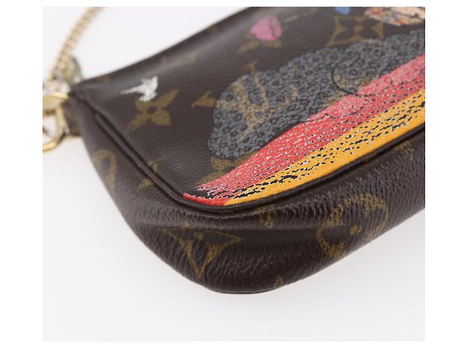 LOUIS VUITTON Mini Pochette Accessori di Natale Edizione Limitata M41655 Auth 153564 Monogramma - vista 14