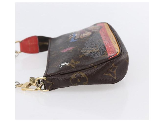 LOUIS VUITTON Mini Pochette Accessori di Natale Edizione Limitata M41655 Auth 153564 Monogramma - vista 3