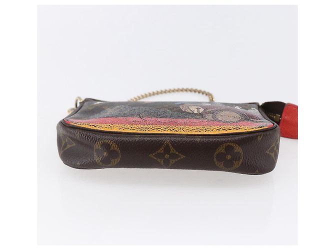 LOUIS VUITTON Mini Pochette Accessori di Natale Edizione Limitata M41655 Auth 153564 Monogramma - vista 5