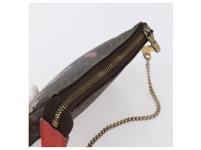 LOUIS VUITTON Mini Pochette Accessori di Natale Edizione Limitata M41655 Auth 153564 Monogramma - vista 6