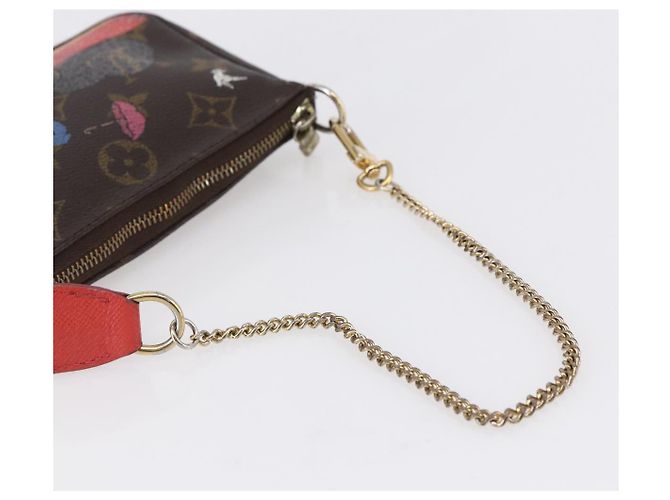 LOUIS VUITTON Mini Pochette Accessori di Natale Edizione Limitata M41655 Auth 153564 Monogramma - vista 7