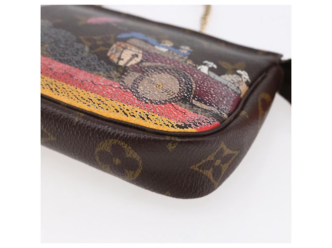 LOUIS VUITTON Mini Pochette Accessori di Natale Edizione Limitata M41655 Auth 153564 Monogramma - vista 9
