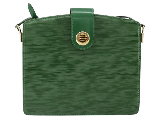 LOUIS VUITTON Epi Capuchin Schultertasche Grün M52344 LV Auth BA7926 - Ansicht 13